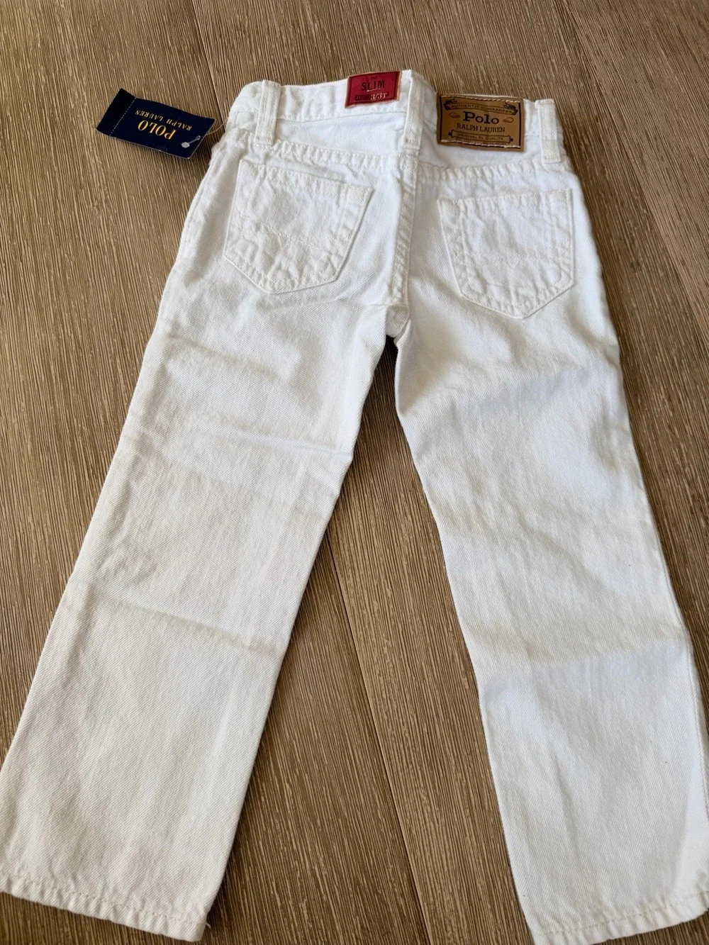 White Ralph Lauren Polo Boy Straight-Leg Jeans